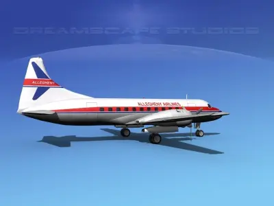 Convair CV-340 Allegheny 3D model