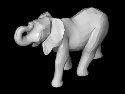 Elefante stilizzato 3D model