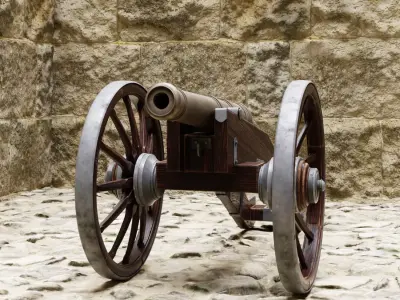 Old Cannon 3D model