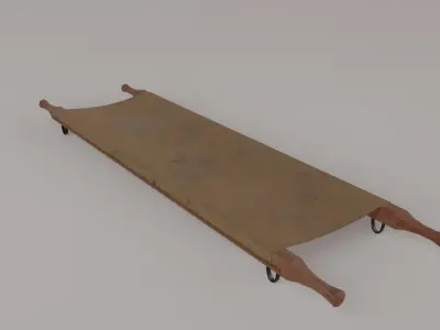 British World War 2 Field Stretcher Low-poly 3D model