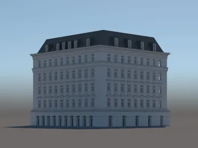 Modern City Building 002 3D model