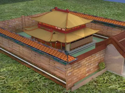 Chinese ancient house 3D model purchase