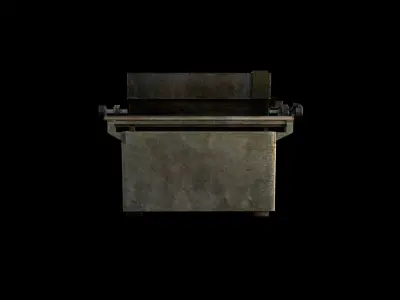 Typewriter - PBR - Textured Low-poly 3D model