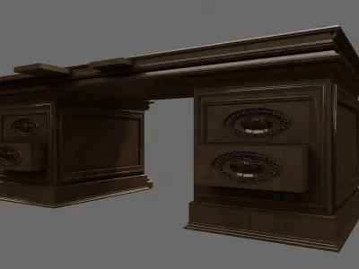 Classic Office Furniture 3D model