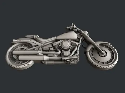 3d STL models for CNC Motorcycle 3D model