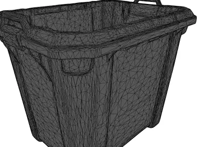 Industrial Storage Container Box 3D model