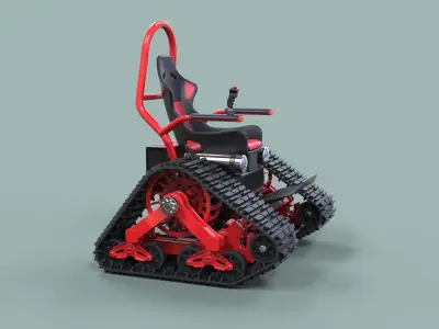 Tankchair concept 3D model