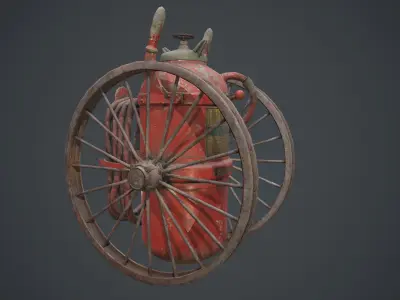 Fire extinguisher Low-poly 3D model 41