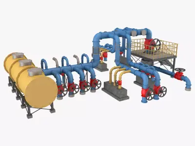 Piping System 2 3D model