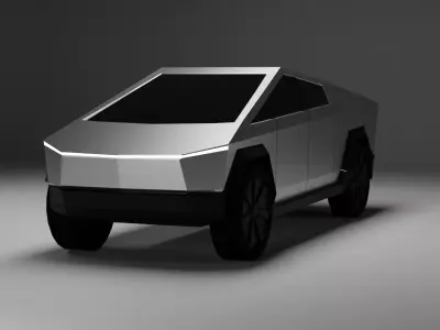 Tesla Cybertruck free  Free low-poly 3D model purchase