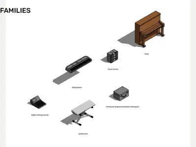 Music Equipment - Revit 3D model
