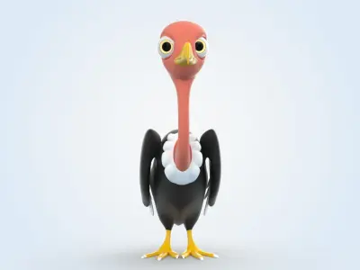 Vulture Bird 3D model purchase