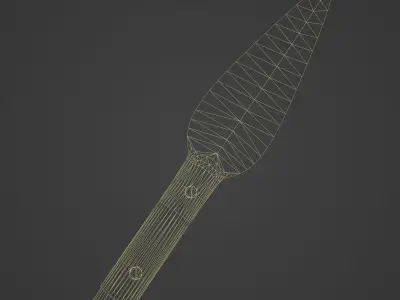 Spear Weapon Low-poly 3D model