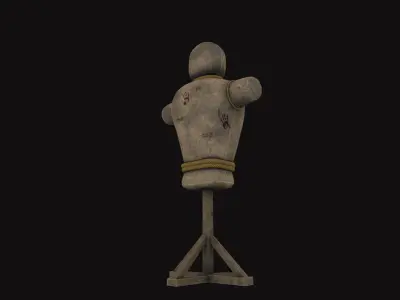 Medieval Training Dummy Low-poly 3D model