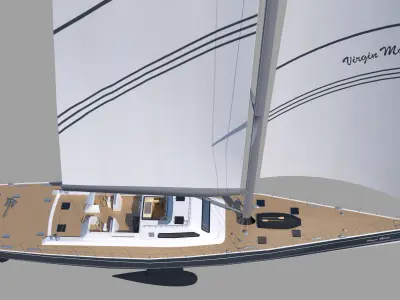 Sailboat 3D model