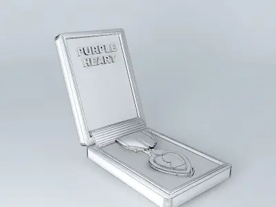 PURPLE HEART MODEL FOR WWWP DISPLAY GAME 3D model