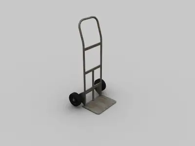 Trolley Cart Pack Low-poly 3D model