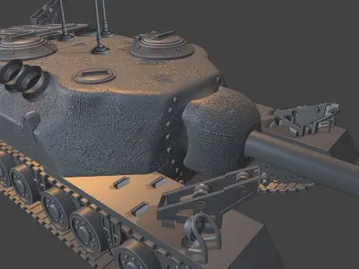Tanks T 28 USA 3D print model