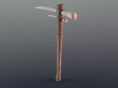 Pickaxe - Bone Low-poly 3D model