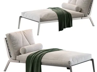 Chaiselongue Flexform Happy 3D model purchase