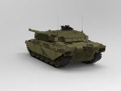 FV 4030 Challenger Tank 3D model
