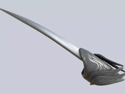 Alien tech weapon Low-poly 3D model buy