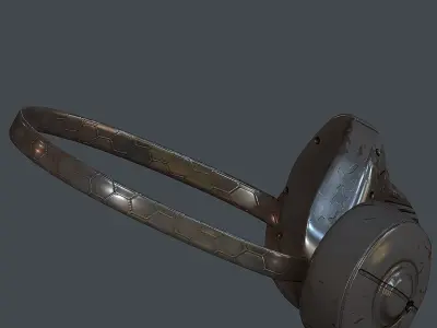 Gas mask helmet 3d model scifi Low-poly 3D model Low-poly 3D model buy