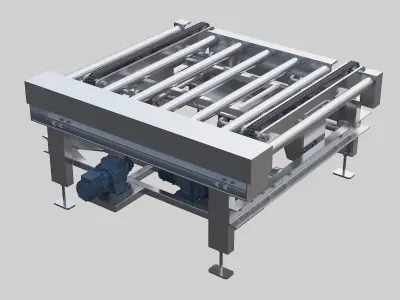 Conveyor transfer pallet 3D model