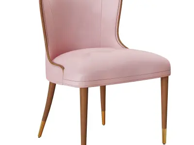 Marino Dinning Classic Chair pink Antique 3D model
