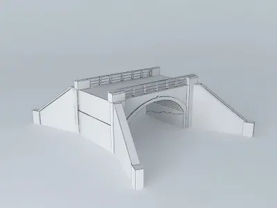 Railing Bridge Free 3D model