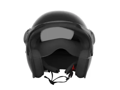 Helmet Low-poly 3D model 7