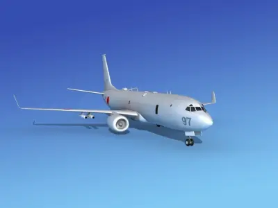 Boeing P-8 Poseidon Japanese Air Force 3D model