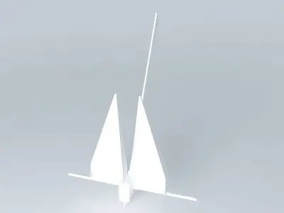 Danforth anchor 32 kg 3D model