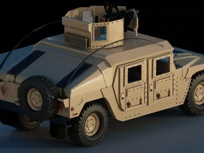 Humvee Military M1114 3D model