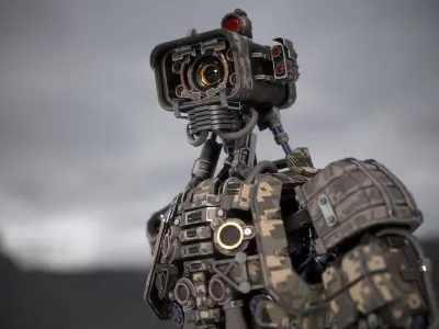 Robot Free low-poly 3D model get