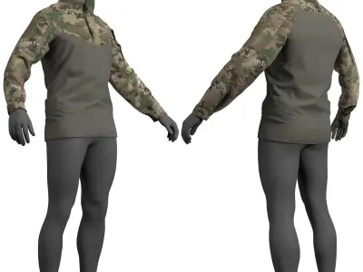 UF PRO Striker X Combat Shirt - Marvelous Designer 3D model