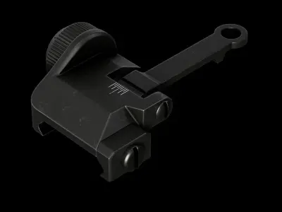 KAC 300 - Iron Sight  Low-poly 3D model