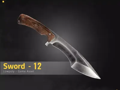 Sword-12 Low-poly 3D model