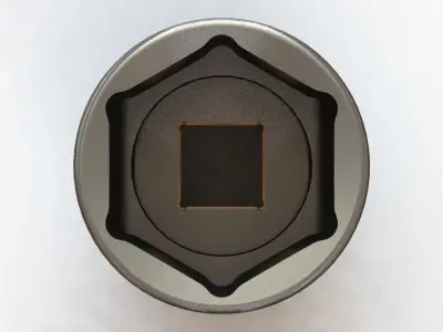 Soquete 45mm x 3-4 pol Socket 3D model