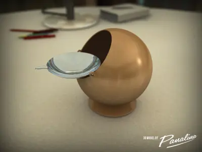 Smokny Ball Ashtray 1970 3D model
