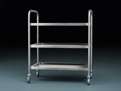 Hospital Medical Cart - Game Ready PBR 3D model