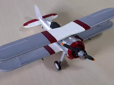 PLANE BIPLANE GLOSTER GLADIATOR 3D print model
