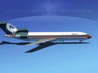 Boeing 727-200 Aero Peru 3D model