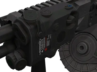 Kalashnikov AK-12 Low-poly 3D model