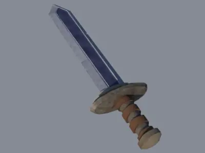 Simple Medieval Weapon Package Low-poly 3D model