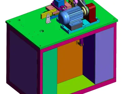 Vintage Precision Lathe Machine  3D model