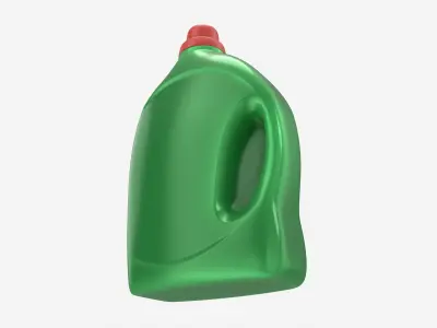 Plastic Bottle with Handle Mockup 02 3D model
