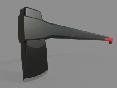 Axe M2 Low-poly 3D model