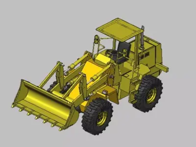 Loader Tractor model for 3D printing 3D model