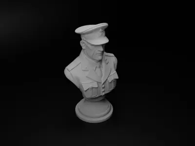 Australian ANZAC Soldier Bust Chess 3D print model purchase
